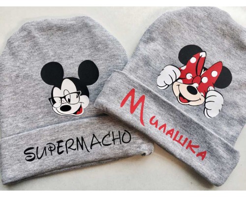 Supermacho Микки Маус - детская шапка с отворотом для малышей купить в интернет магазине