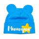 Іменна із зіркою - дитяча шапка-ведмедик для хлопчика для малюків купити в інтернет магазині
