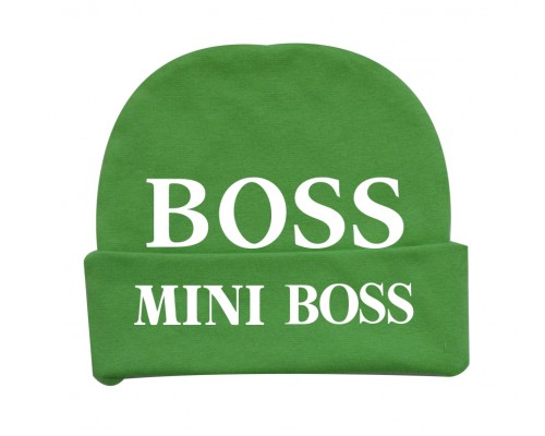 BOSS MINI BOSS - детская шапка с отворотом для малышей купить в интернет магазине