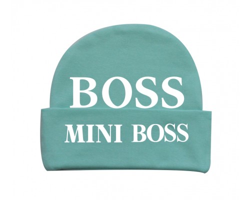 BOSS MINI BOSS - дитяча шапка з відворотом для малюків купити в інтернет магазині