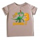 Футболка детская для мальчика Мне 3 годика с динозавром купить в интернет магазине