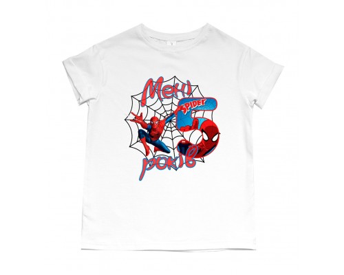 Футболка детская для мальчика Мне 5 лет Человек паук Spider Man купить в интернет магазине