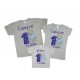 Комплект футболок для всієї родини Синулі 1 рочок з ведмедиком Тедді купити в інтернет магазині