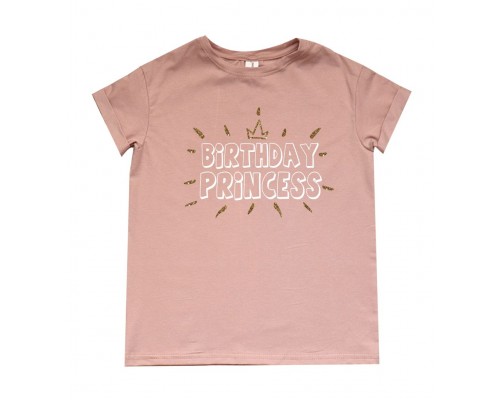 Футболка дитяча для дівчинки Birthday princess купити в інтернет магазині