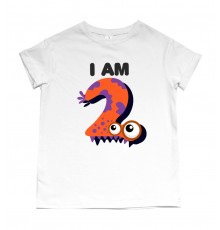 Футболка детская для мальчика "I am 2"