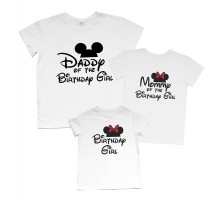 Набір футболок для всієї родини "Birthday Girl" Мінні Маус