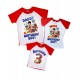 Комплект 2-х кольорових футболок для всієї родини Birthday Boy щенячий патруль купити в інтернет магазині