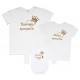 Комплект сімейних футболок family look Принцесі 1 рочок серце з короною купити в інтернет магазині