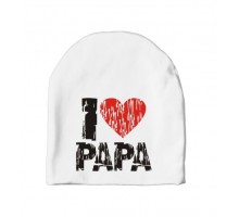 I love papa - дитяча шапка подовжена
