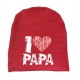 I love papa - дитяча шапка подовжена для хлопчиків купити в інтернет магазині