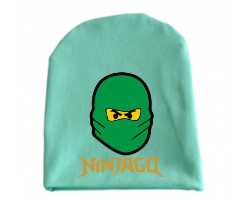 Ninjago Lloid зеленый - детская шапка удлиненная для мальчиков купить в интернет магазине