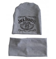 Jack Daniels - детская шапка удлиненная с хомутом