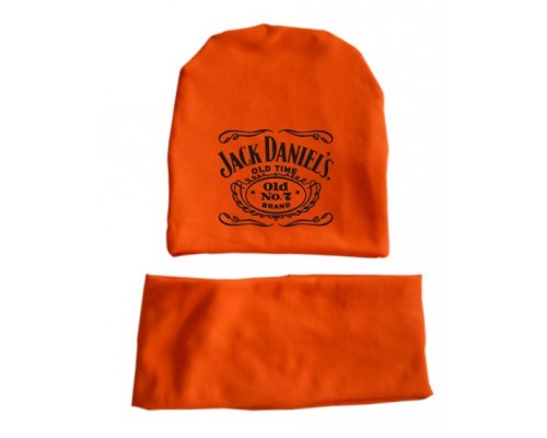 Jack Daniels - детская шапка удлиненная с хомутом для мальчиков купить в интернет магазине