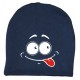 Мордочка с языком - детская шапка удлиненная для мальчиков купить в интернет магазине