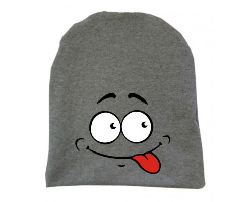 Мордочка з язиком - дитяча шапка подовжена для хлопчиків купити в інтернет магазині