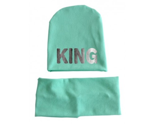 KING - дитяча шапка подовжена +хомут для хлопчиків купити в інтернет магазині