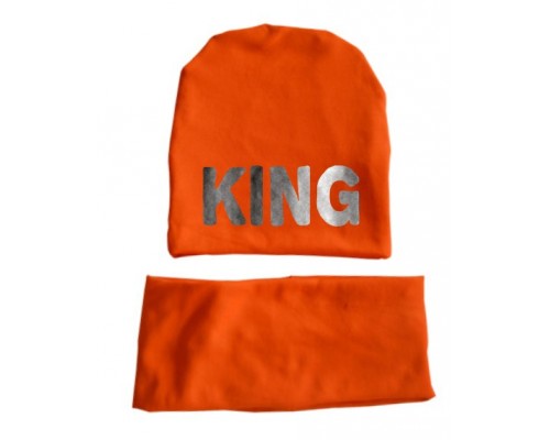 KING - детская шапка удлиненная +хомут для мальчиков купить в интернет магазине