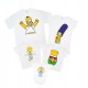 Набор футболок для семьи 5 человек Симпсоны купить в интернет магазине