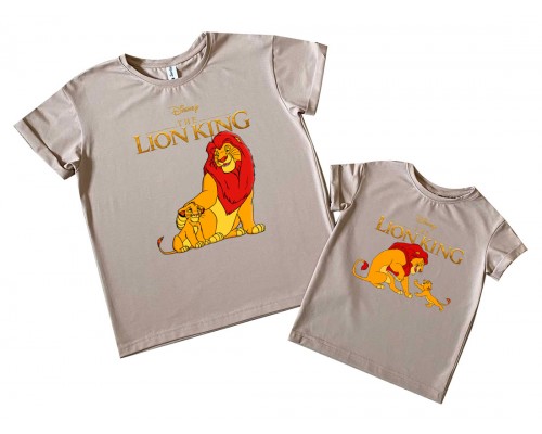 Комплект футболок для папы и сына The Lion King купить в интернет магазине