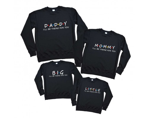 Свитшоты для всей семьи family look Daddy, Mommy, Big, Little купить в интернет магазине