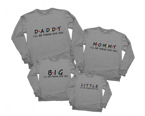 Світшоти для всієї родини family look Daddy, Mommy, Big, Little купити в інтернет магазині