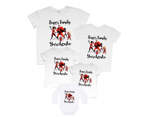 Суперсемейка - комплект футболок для всей семьи купить в интернет магазине
