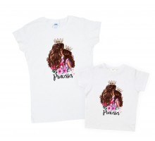 Princesses - футболки для мамы и дочки