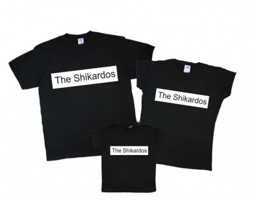 Комплект футболок для всей семьи The Shikardos купить в интернет магазине
