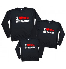 Світшоти для всієї родини "I love my family"