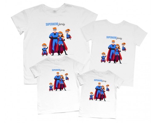 Superhero family - комплект футболок для всей семьи купить в интернет магазине