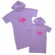 Фламинго - платья с капюшоном для мамы и дочки купить в интернет магазине