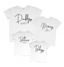 Daddy, Mommy, Brother, Baby - комплект футболок для всей семьи
