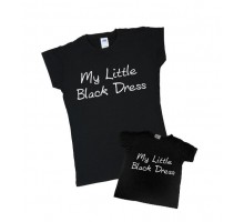 Футболки для мамы и дочки "My Little Black Dress"