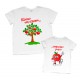 Комплект футболок для папы и сына Яблоко от яблони… недалеко упало купить в интернет магазине
