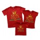 Комплект семейных футболок family look Gucci King, Queen, Prince/Princess купить в интернет магазине