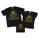 Комплект сімейних футболок family look Gucci King, Queen, Prince/Princess купити в інтернет магазині