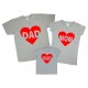 Комплект футболок для всей семьи Dad, Mom, Baby купить в интернет магазине