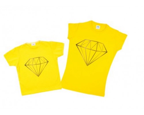 Одинаковые футболки для мамы и дочки Бриллиант купить в интернет магазине