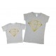 Однакові футболки для мами та доньки Діамант купити в інтернет магазині
