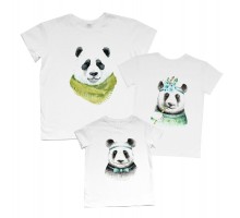 Комплект сімейних футболок Панди