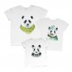 Комплект семейных футболок Панды купить в интернет магазине
