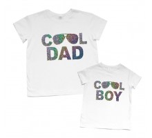 Комплект футболок для папы и сына "Cool dad / Cool boy"