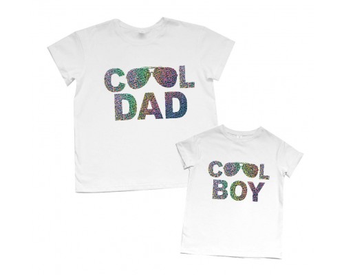 Комплект футболок для тата та сина Cool dad / Cool boy купити в інтернет магазині