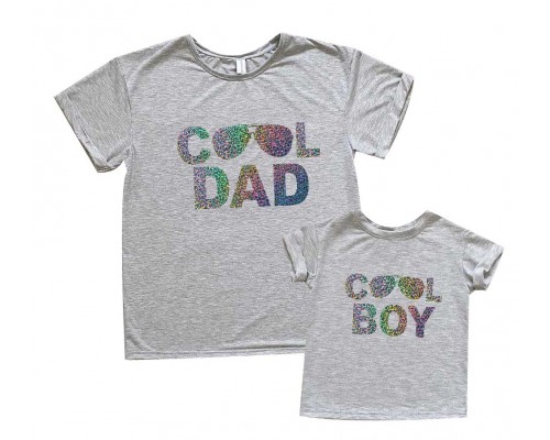 Комплект футболок для папы и сына Cool dad / Cool boy купить в интернет магазине