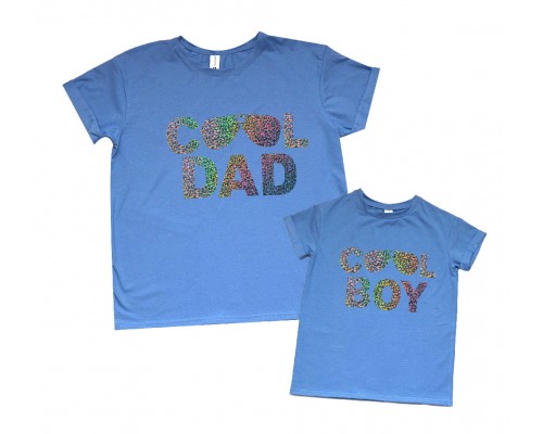 Комплект футболок для папы и сына Cool dad / Cool boy купить в интернет магазине