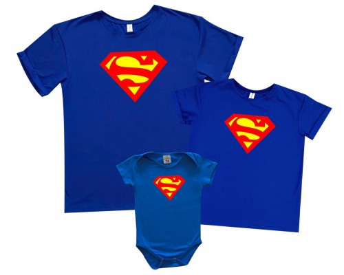 Superman - комплект футболок для всей семьи купить в интернет магазине