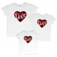Серце Love - сімейний комплект футболок купити в інтернет магазині