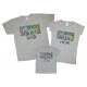 Комплект семейных футболок family look Happy Dad, Mom, Boy/Girl купить в интернет магазине