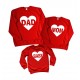 Комплект свитшотов для всей семьи Dad, Mom, Baby купить в интернет магазине