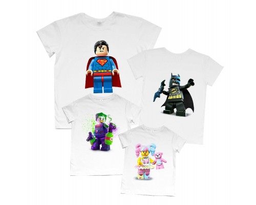 Комплект футболок для всей семьи family look Lego купить в интернет магазине